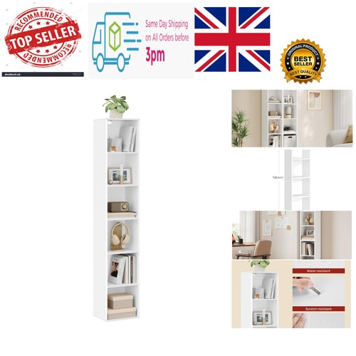 Bookcase white book - bookcase,, 6