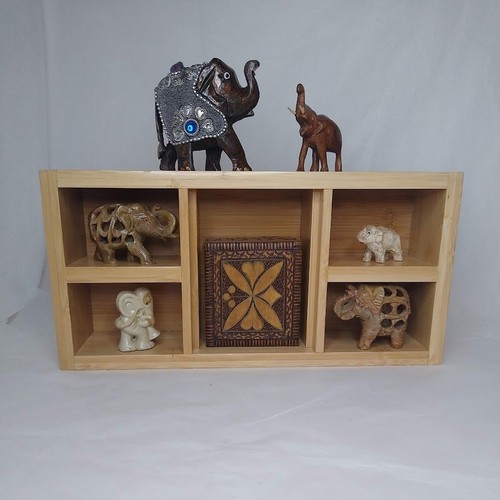 Bamboo shadow box trinket - bamboo,