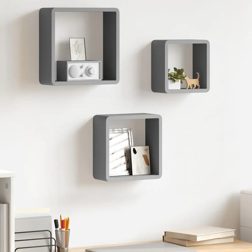 Wall cube shelves 3pc - 3pc, mdf