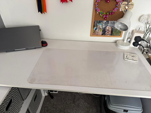 White shaped corner desk - white,