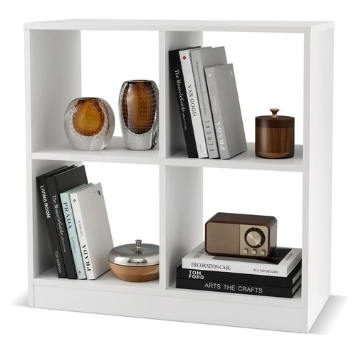 Cube wooden bookcase open - bookcase,