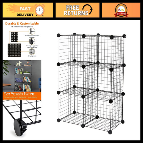 Stackable cube wire grid - stackable, 6-cube