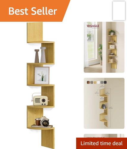 Tier corner wall shelf - 5-tier,