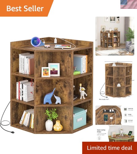 Compact corner bookshelf with - compact,