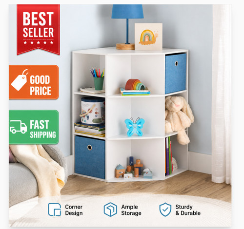 Corner cube storage organizer - corner,