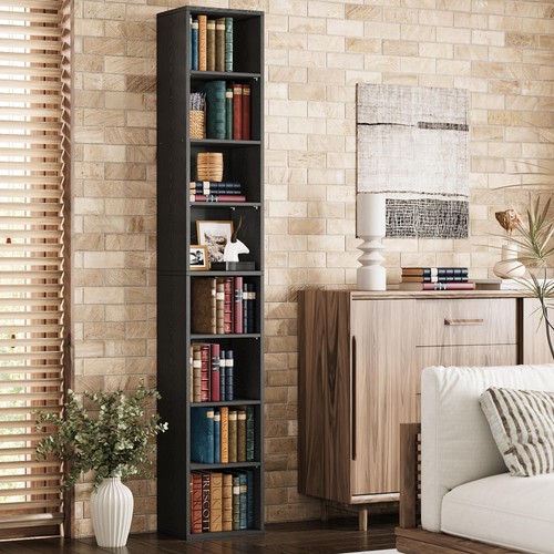 Tall narrow bookshelf - 8, tiers