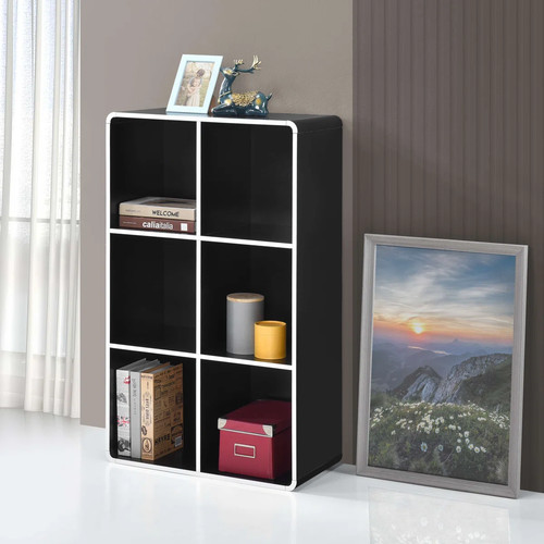 Cube open bookcase - 6-cube,